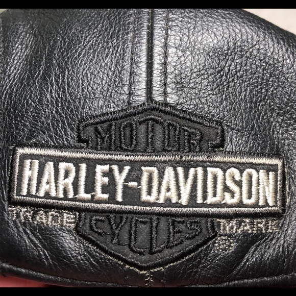 Harleydavidson Leather Beret Hat Medium 